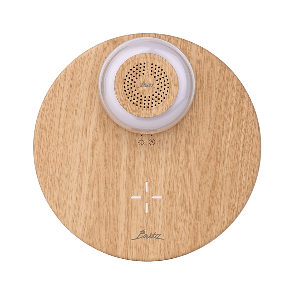 브리츠 BZ-T200BT  블루투스 무선충전 겸용 스피커 우든(Britz BZ-T200BT  Bluetooth wireless charging speaker  wooden) - 2