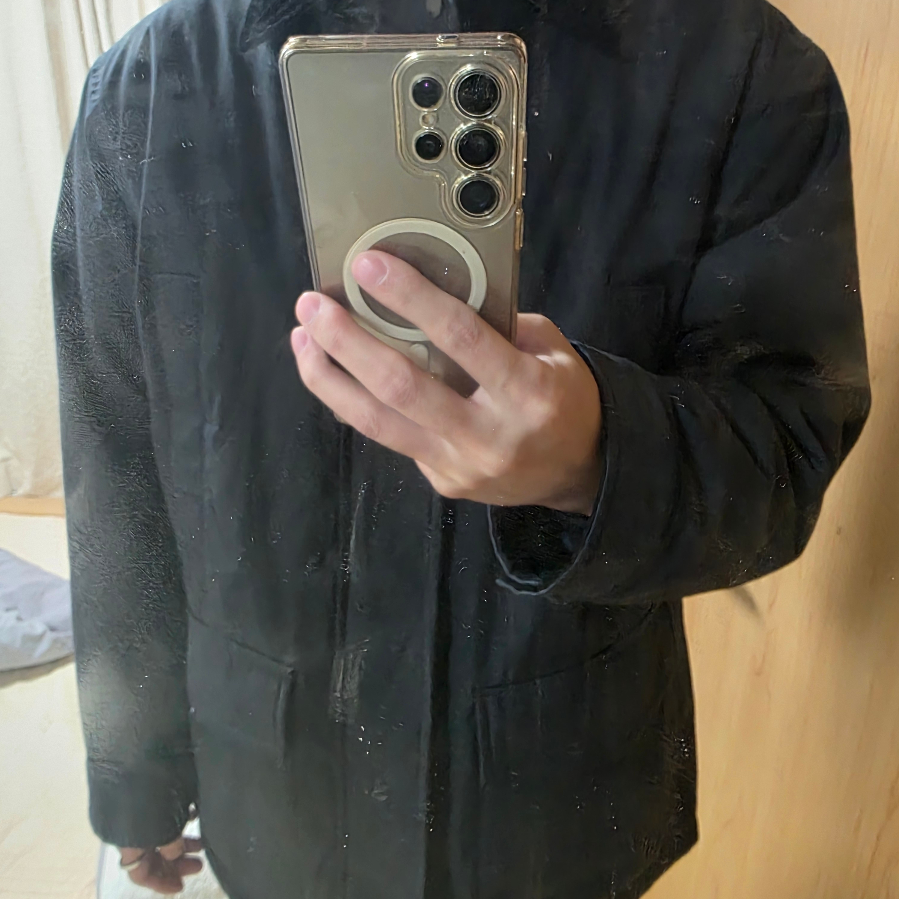 Uniqlo x JW Anderson Pufftech Utility Jacket Navy - JP, Uniqlo x JW Anderson Pufftech Utility Jacket Olive - JP 착용 스타일 - 2