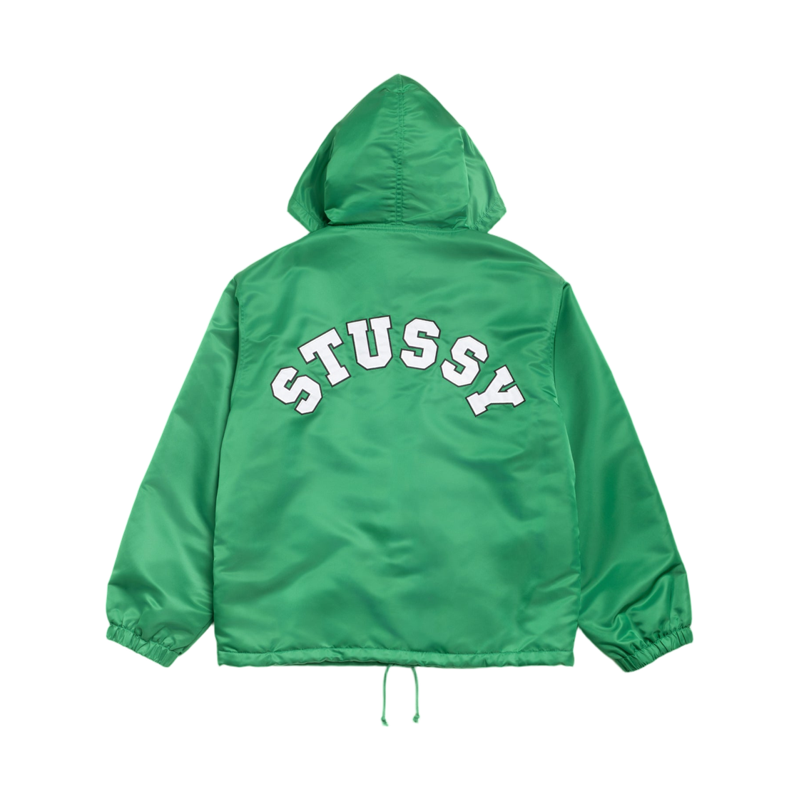 115909 Stussy Hooded Coaches Jacket Green