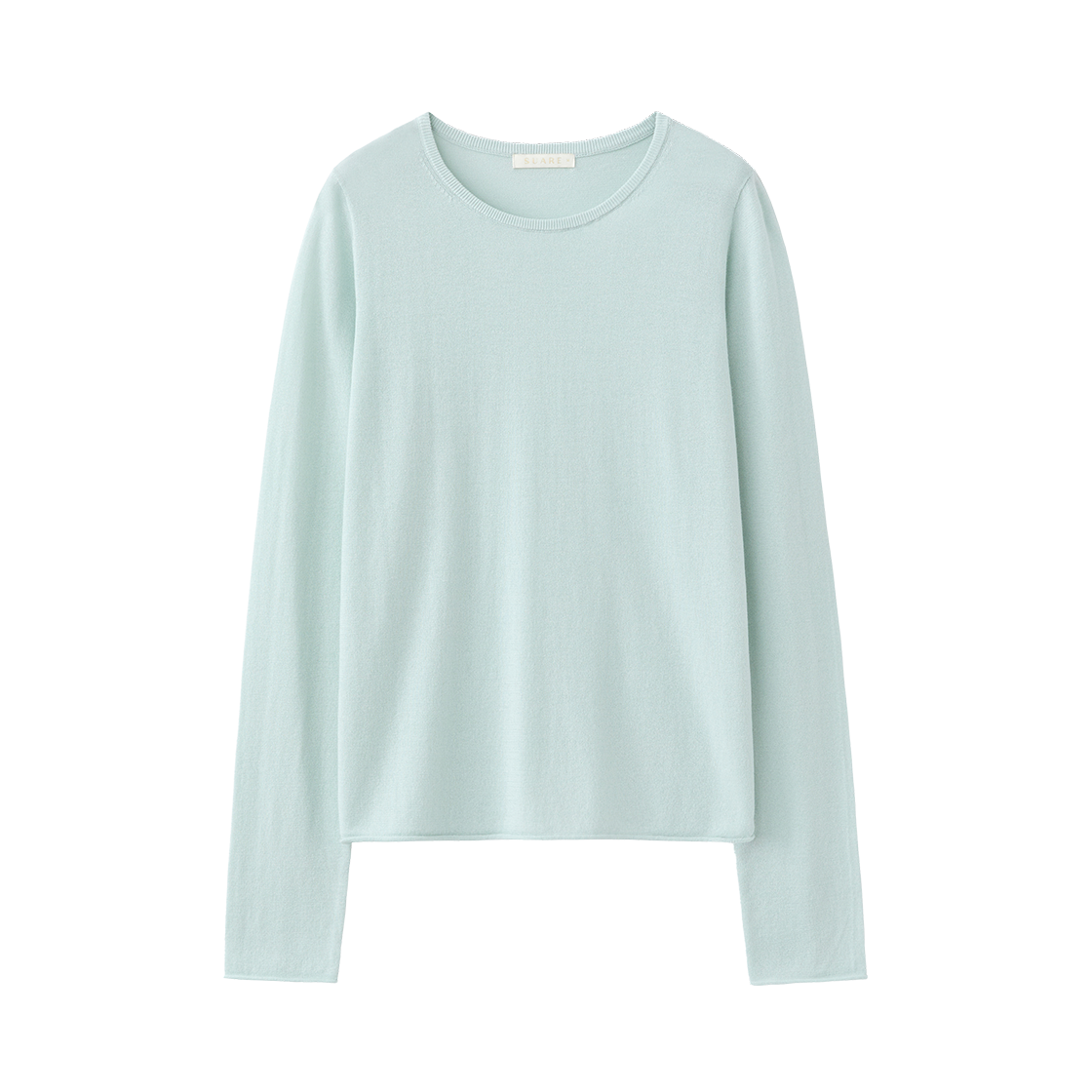 SBF1KN01WMT (W) Suare Woman Cotton Modal Cut Off Sleeve Knit Mint