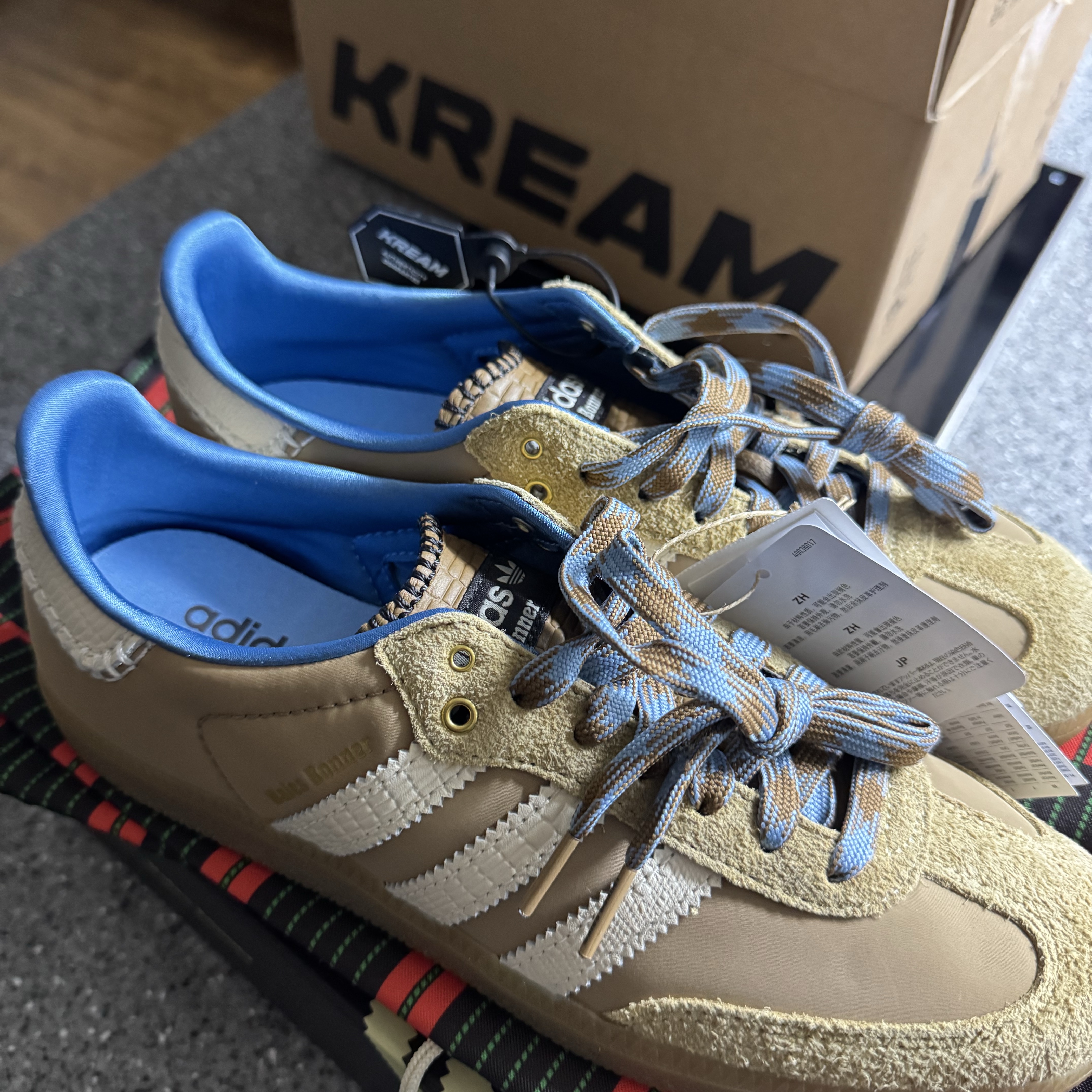 Adidas x Wales Bonner Samba Supplier Colour Wonder White 착용 스타일