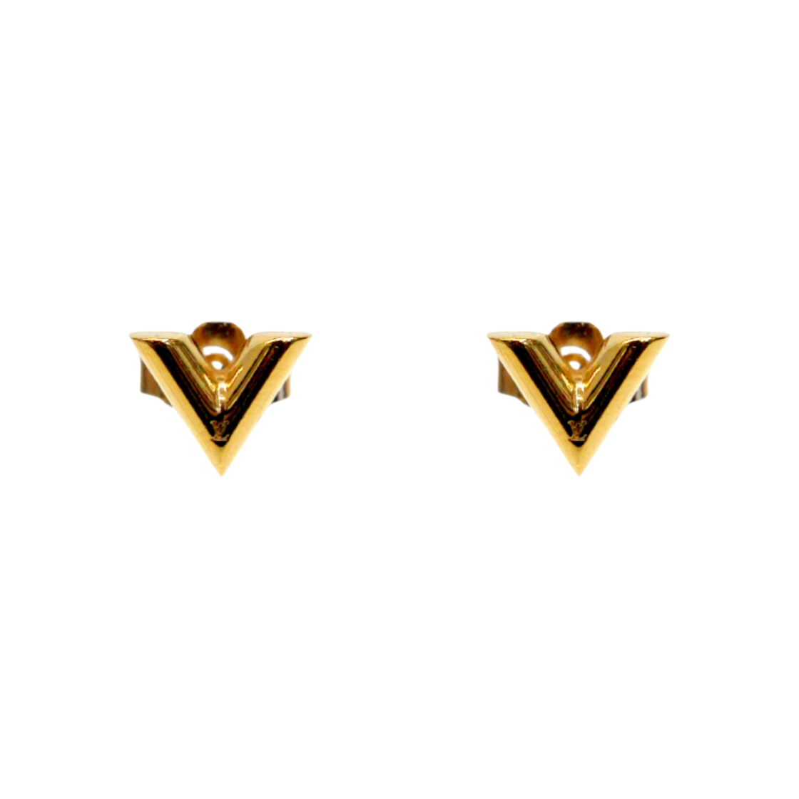 IT7DR7BWB47I Louis Vuitton Essential V Gold Earrings A-B46438