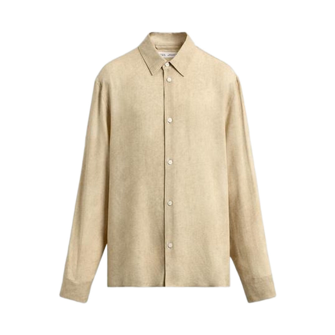 자라 플로잉 비스코스 셔츠 베이지(Zara Flowing Viscose Shirt Beige) - 1