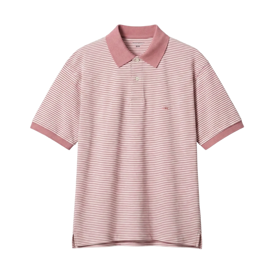 유니클로 x JW 앤더슨 드라이 피케 스트라이프 폴로 내로우 셔츠 핑크(Uniqlo x JW Anderson Dry Pique Striped Polo Narrow Shirt Pink) - 1