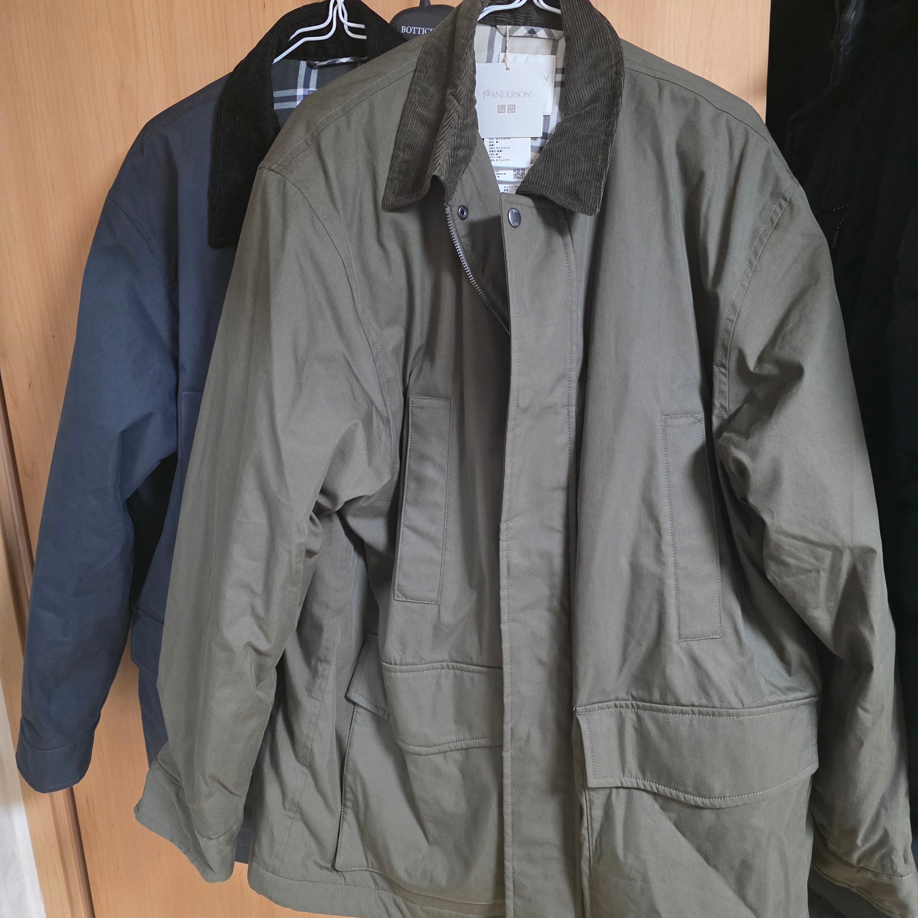 Uniqlo x JW Anderson Pufftech Utility Jacket Navy - JP, Uniqlo x JW Anderson Pufftech Utility Jacket Olive - JP 착용 스타일 - 1