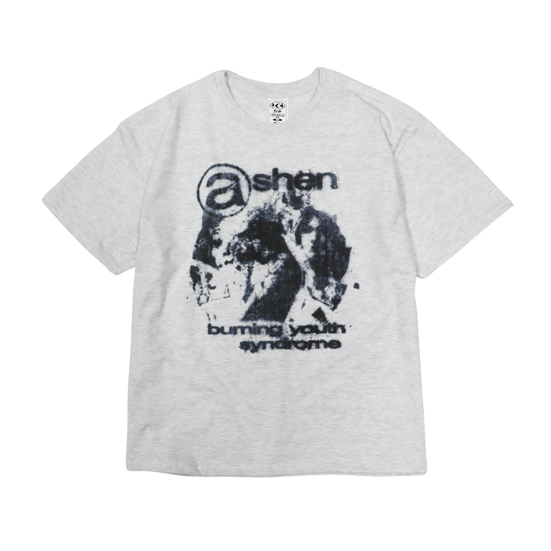 디파이클럽로버스 버닝 유스 신드롬 반팔 티셔츠 화이트 메란지(DEFYCLUBROBBERS Burning Youth Syndrome Tshirts White Melange)
