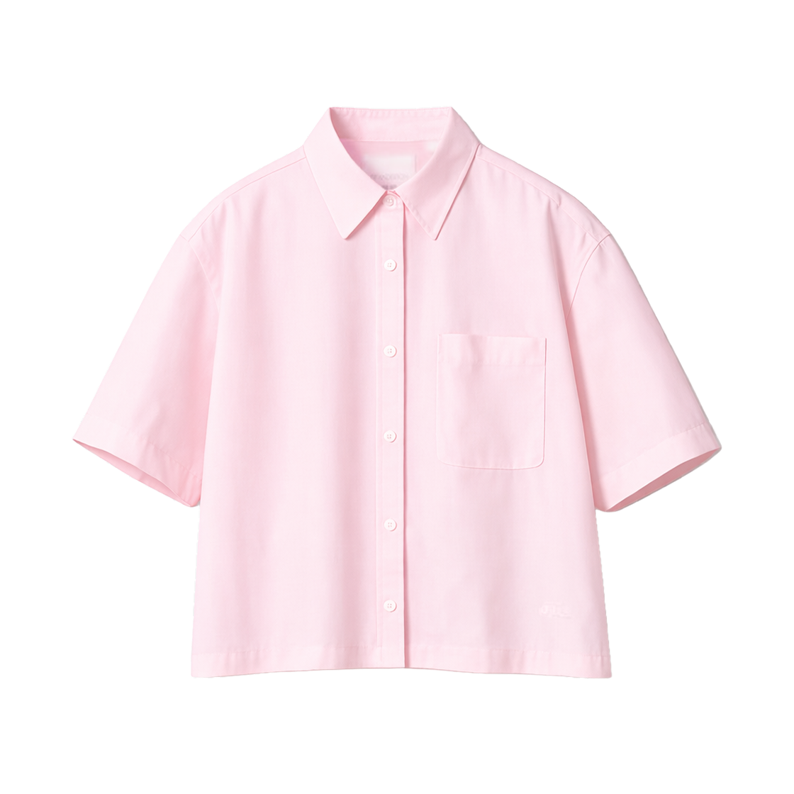 유니클로 x JW 앤더슨 옥스포드 박시 반팔 셔츠 핑크(Uniqlo x JW Anderson Oxford Boxy Short Sleeve Shirt Pink) - 1