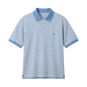 Uniqlo x JW Anderson Dry Pique Striped Polo Narrow Shirt Blue