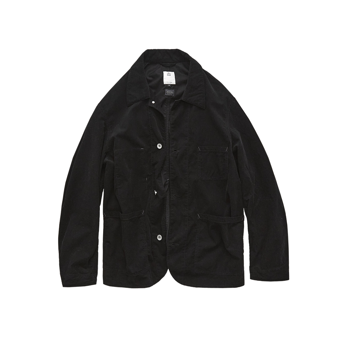 폴리테루 초어 자켓 (커버올 자켓) 23 ver. 블랙(Polyteru Chore Jacket (Coverall Jacket) 23 ver. Black)