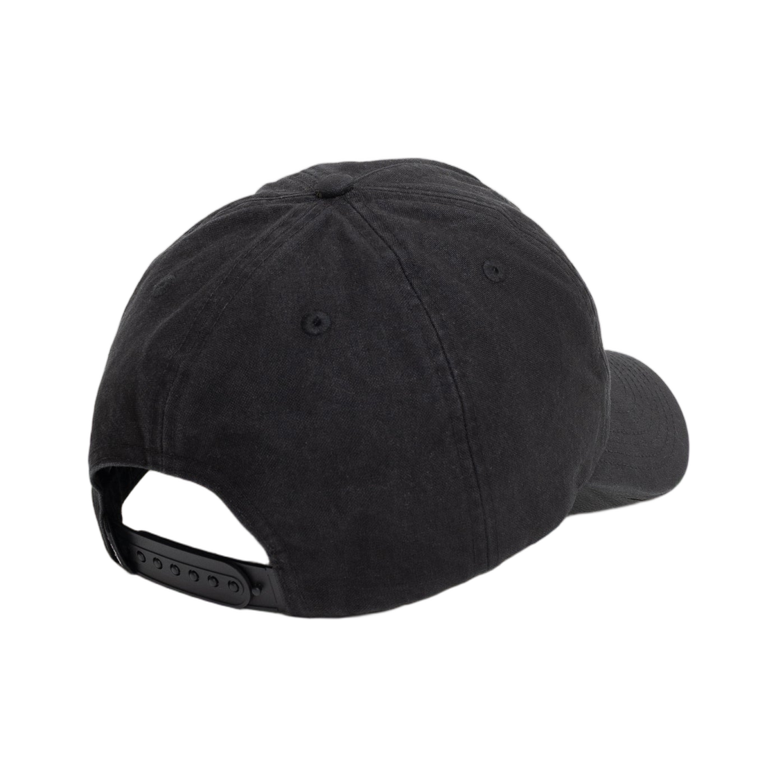 스투시 미드-뎁스 워크기어 왁스드 스냅백 블랙(Stussy Mid-Depth Workgear Waxed Snapback Black) - 3