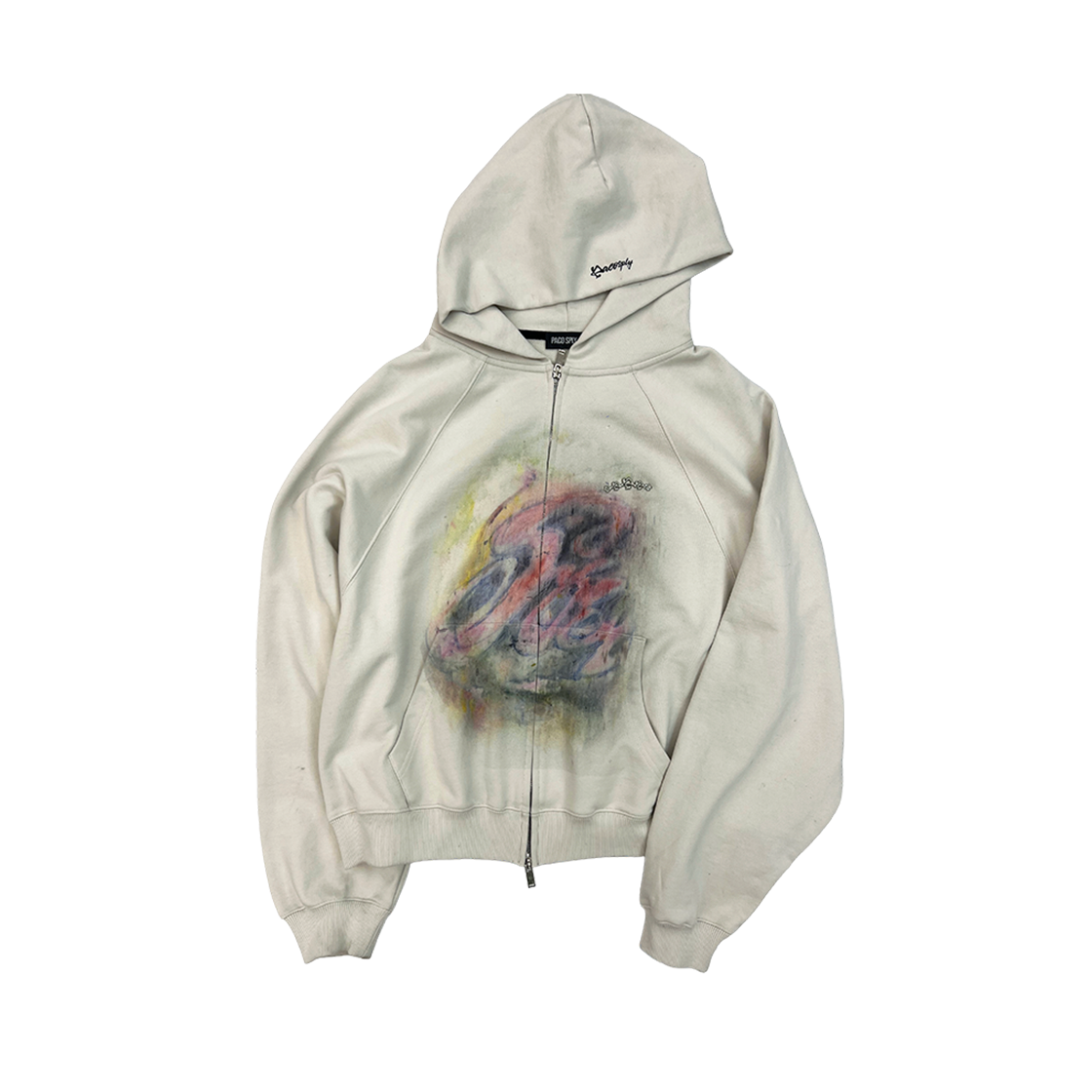 [트리플적립] 파코서플라이 사이렌 크레용 집업 후디 아이보리([트리플적립] PACOSPLY Siren Crayon Zip Up Hoodie Ivory)