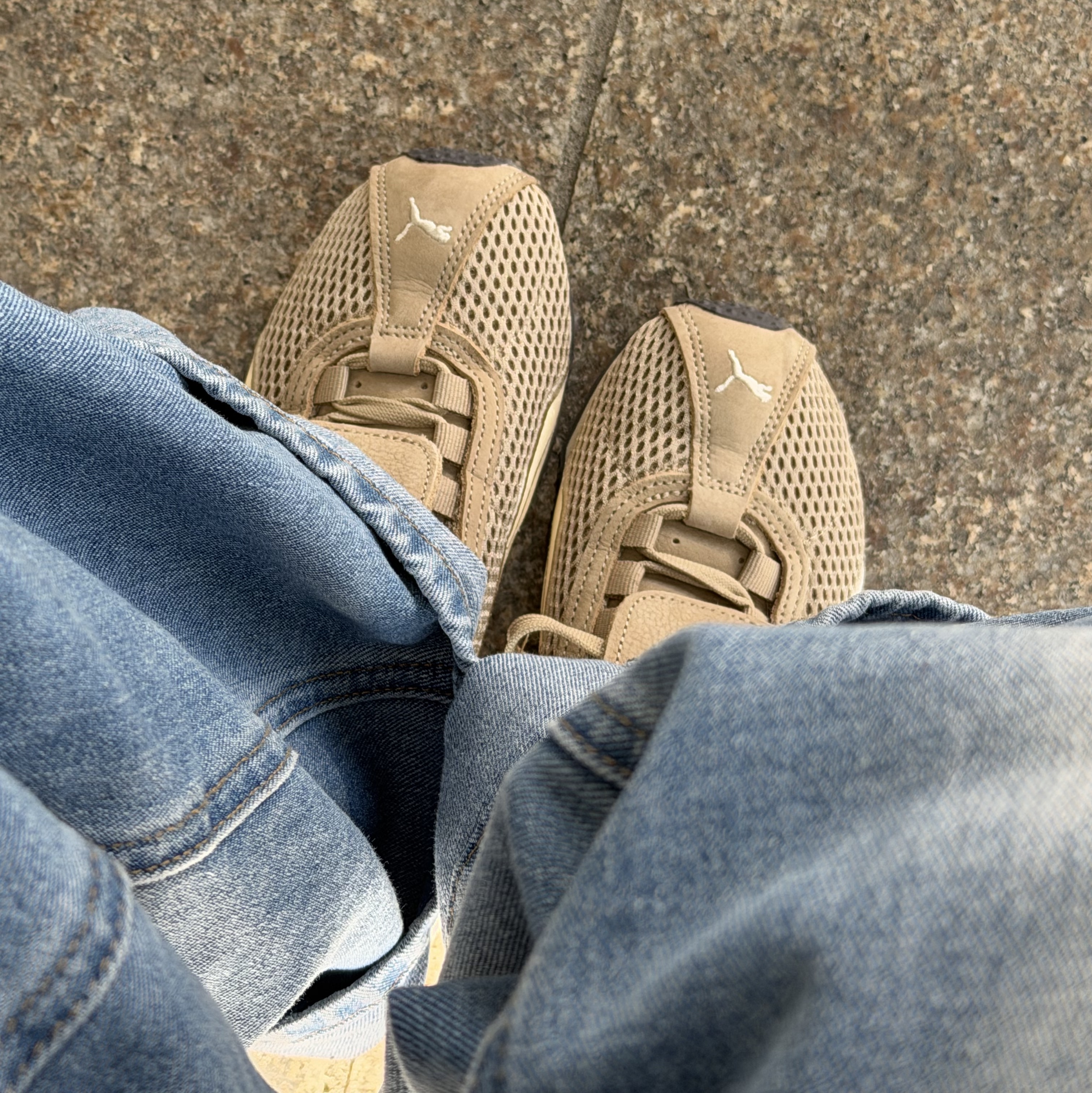 Puma x Open Yy H-street Oak Branch Creamy Vanilla 착용 스타일 - 1