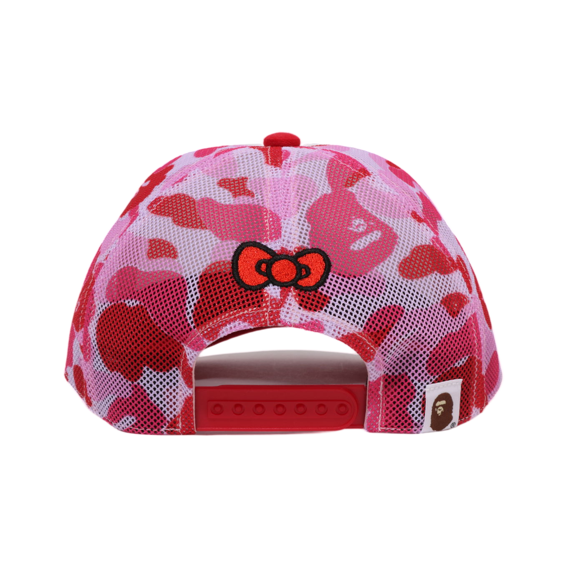 (W) 베이프 x 산리오 캐릭터즈 ABC 카모 메쉬 캡 핑크((W) BAPE x Sanrio Characters ABC Camo Mesh Cap Pink) - 3