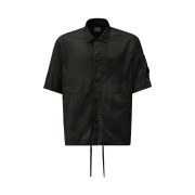 C.P. Company Chrome-R Short Sleeve Lens Overshirt Black - 26SS