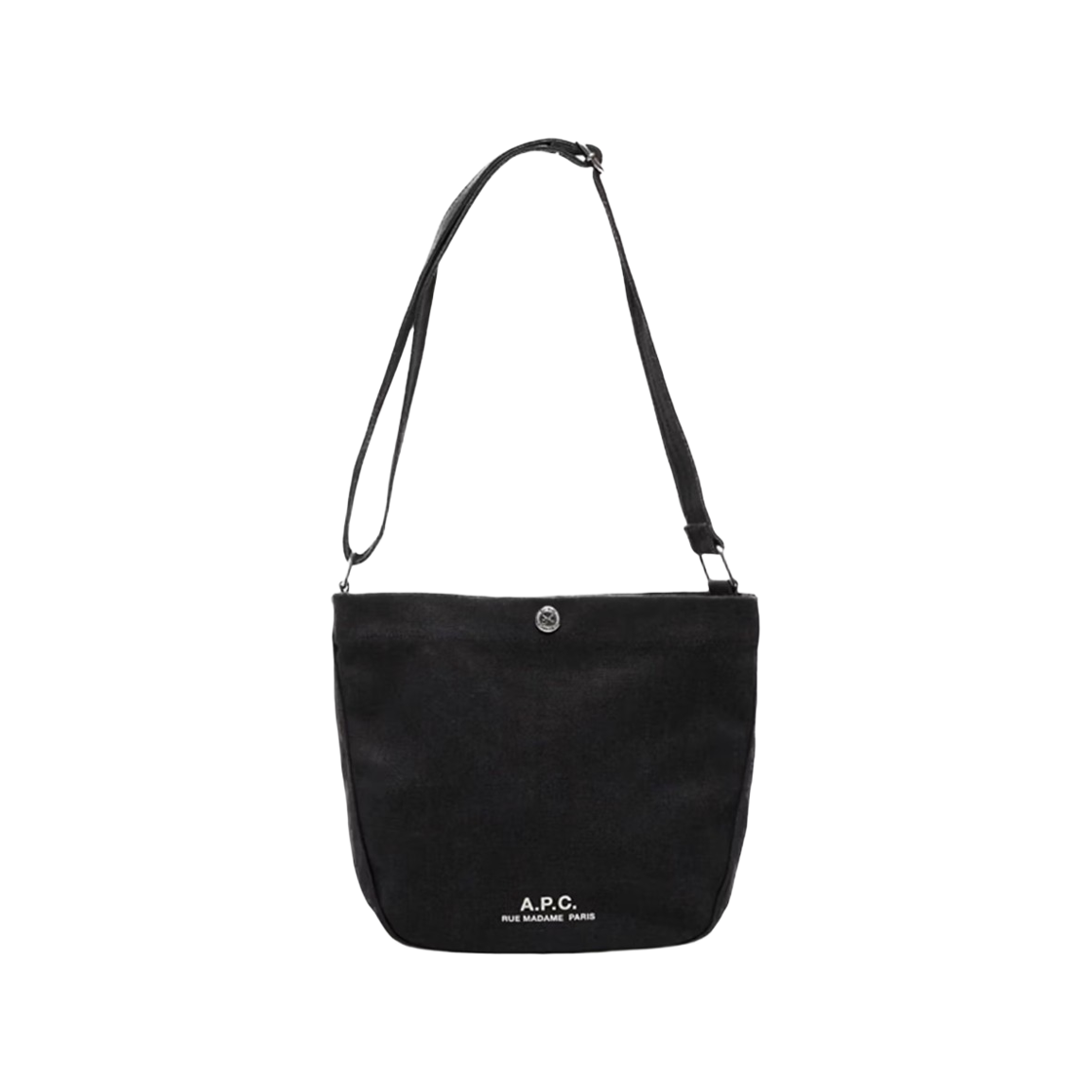 아페쎄 저널 로고 스몰 크로스바디백 블랙(A.P.C. Journal Logo Small Crossbody Bag Black)