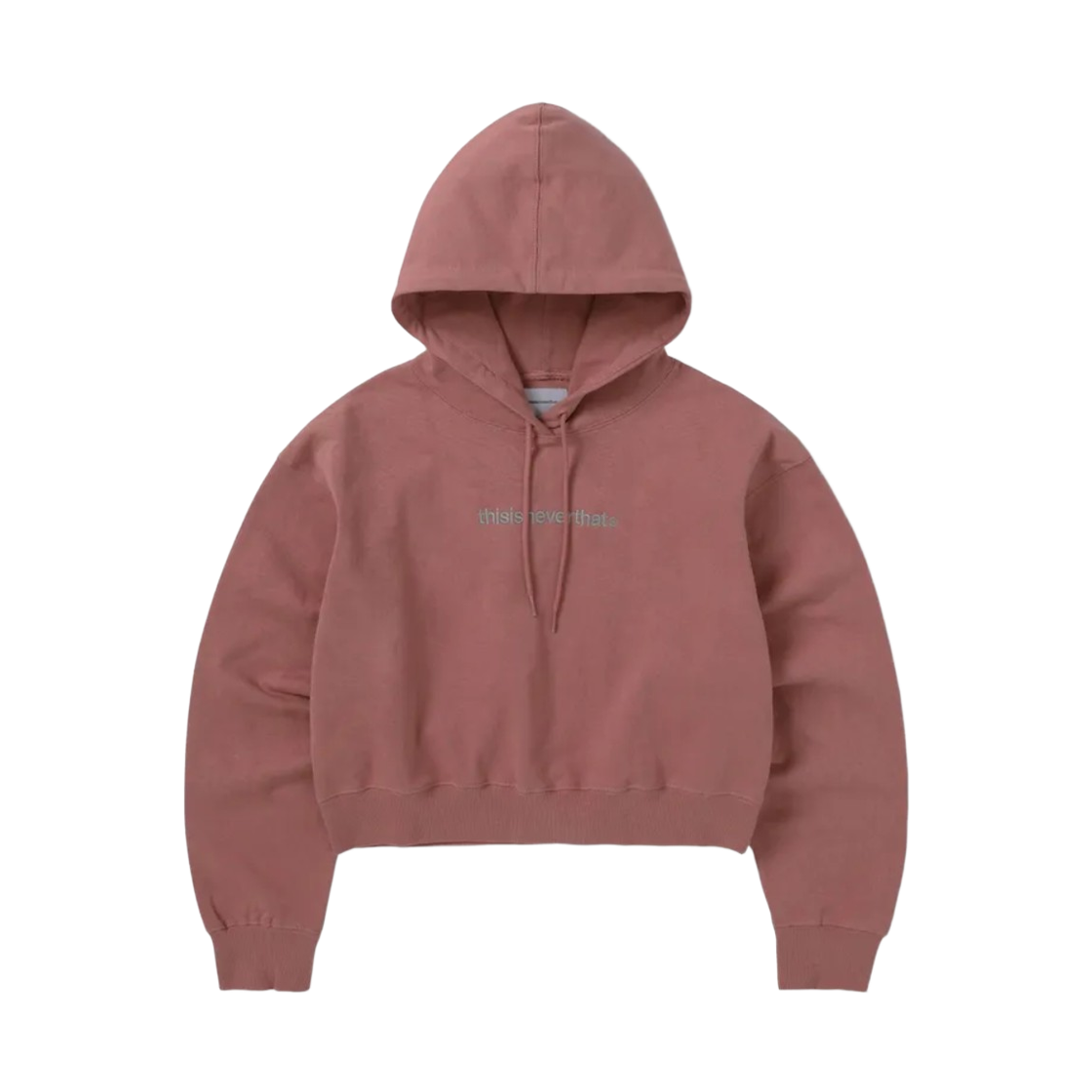 (W) 디스이즈네버댓 T-로고 후드 레드 우드((W) Thisisneverthat T-Logo Hoodie Red Wood) - 1