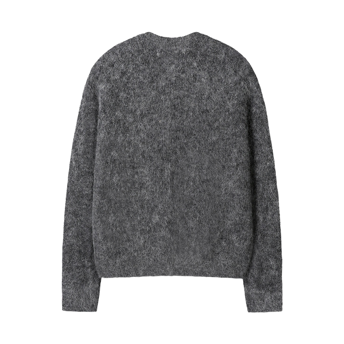 토니웩 울 모헤어 립드 메쉬 가디건 멜란지 그레이(Tonywack Wool and Mohair Ribbed Mesh Cardigan Melange Grey) - 2