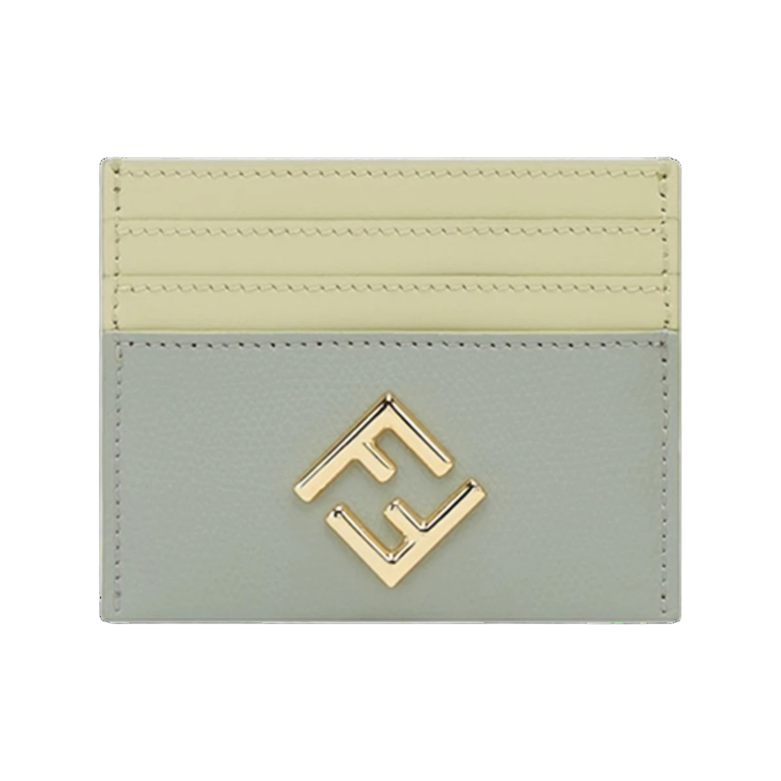 8M0445 ALV4 F1SL3 25S [25% 쿠폰] Fendi FF Diamonds Leather Flat Card Case Green
