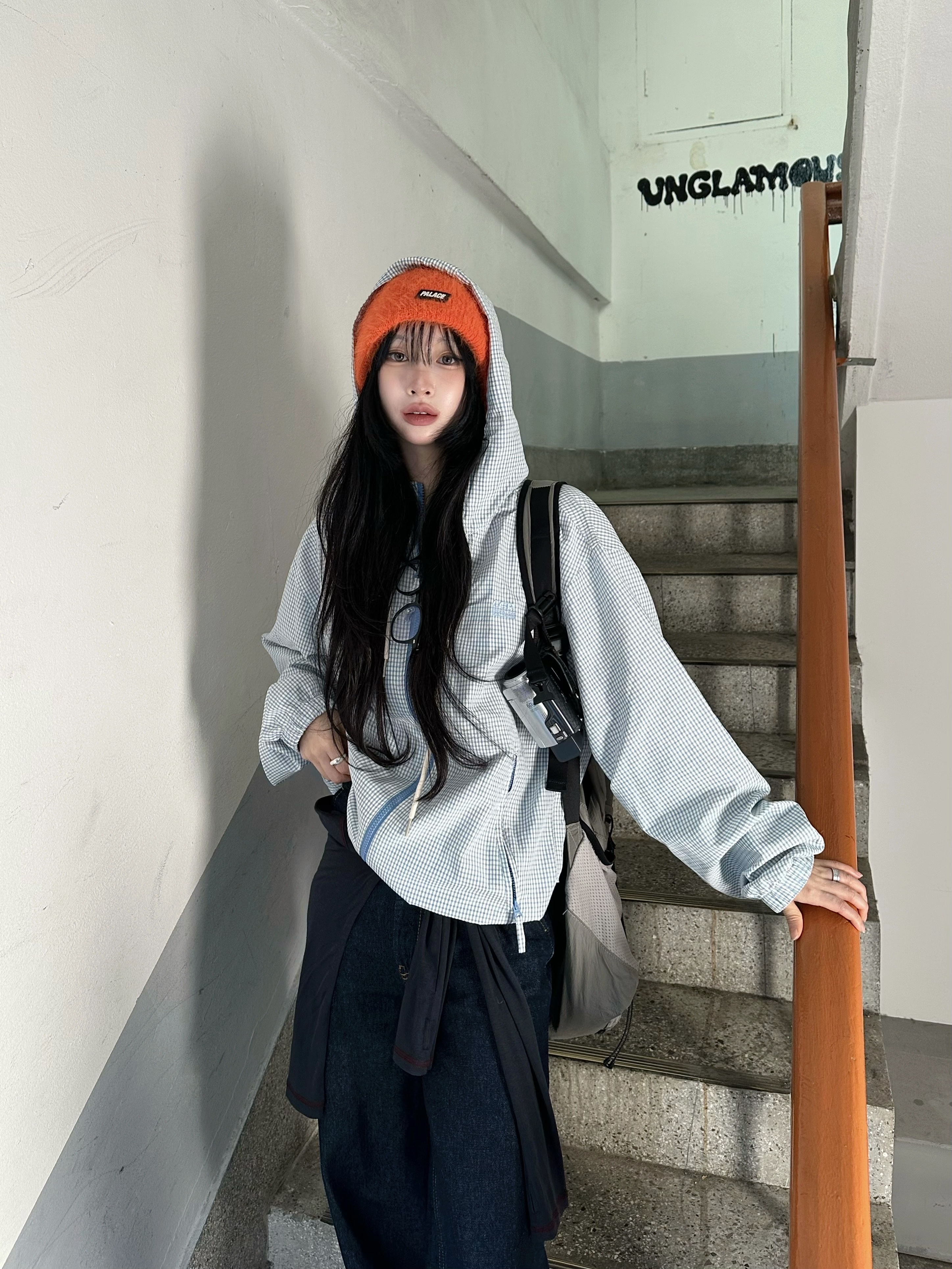 Palace Hairy Nein Cuff Beanie Orange - 23FW, Chanel Coco Crush Ring Quilted Motif Mini & 18K White Gold 착용 스타일 - 1