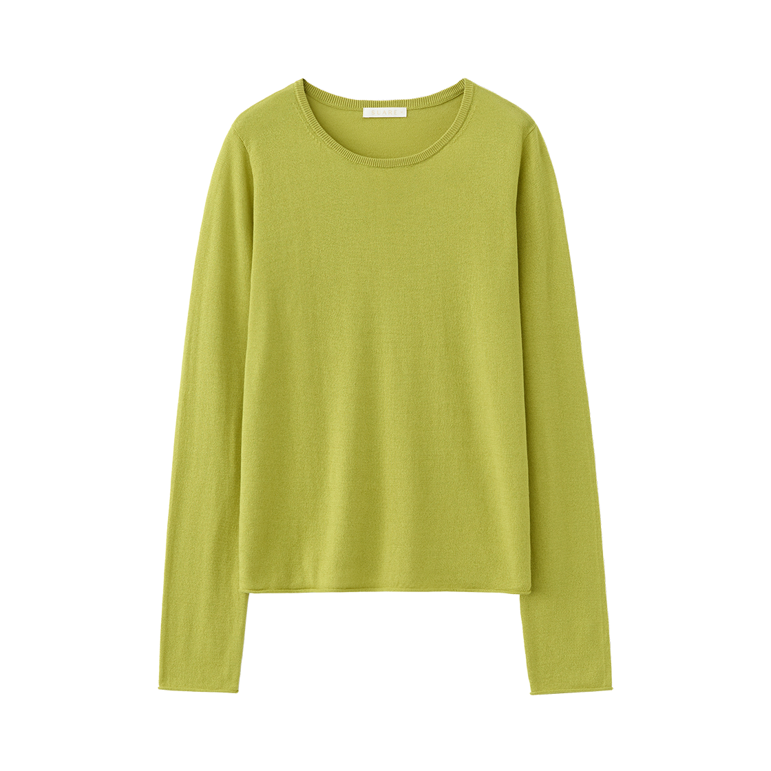 SBF1KN01WOO (W) Suare Woman Cotton Modal Cut Off Sleeve Knit Lime