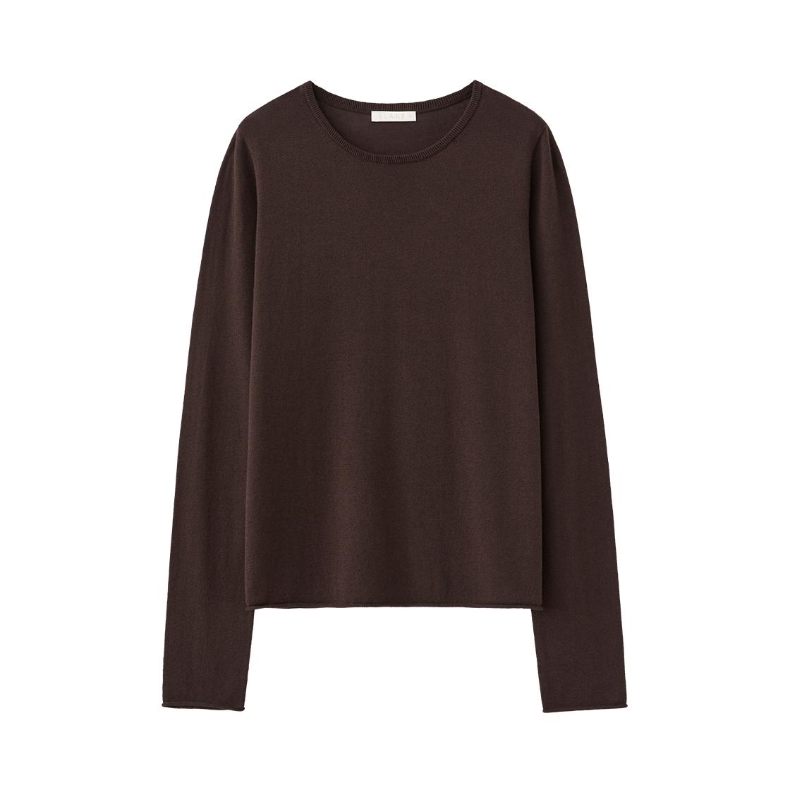 SBF1KN01WBR (W) Suare Woman Cotton Modal Cut Off Sleeve Knit Brown