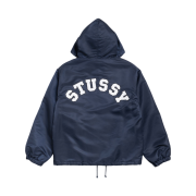 Stussy Hooded Coaches Jacket Navy