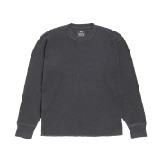 Stussy Pigment Dyed LS Thermal Faded Black