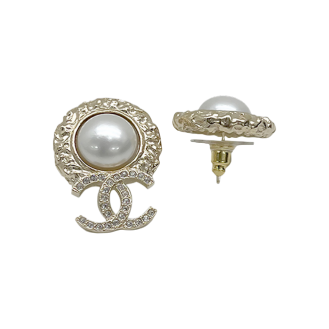 ITTL47FBPJFO Chanel Crystal Pearl Earrings
