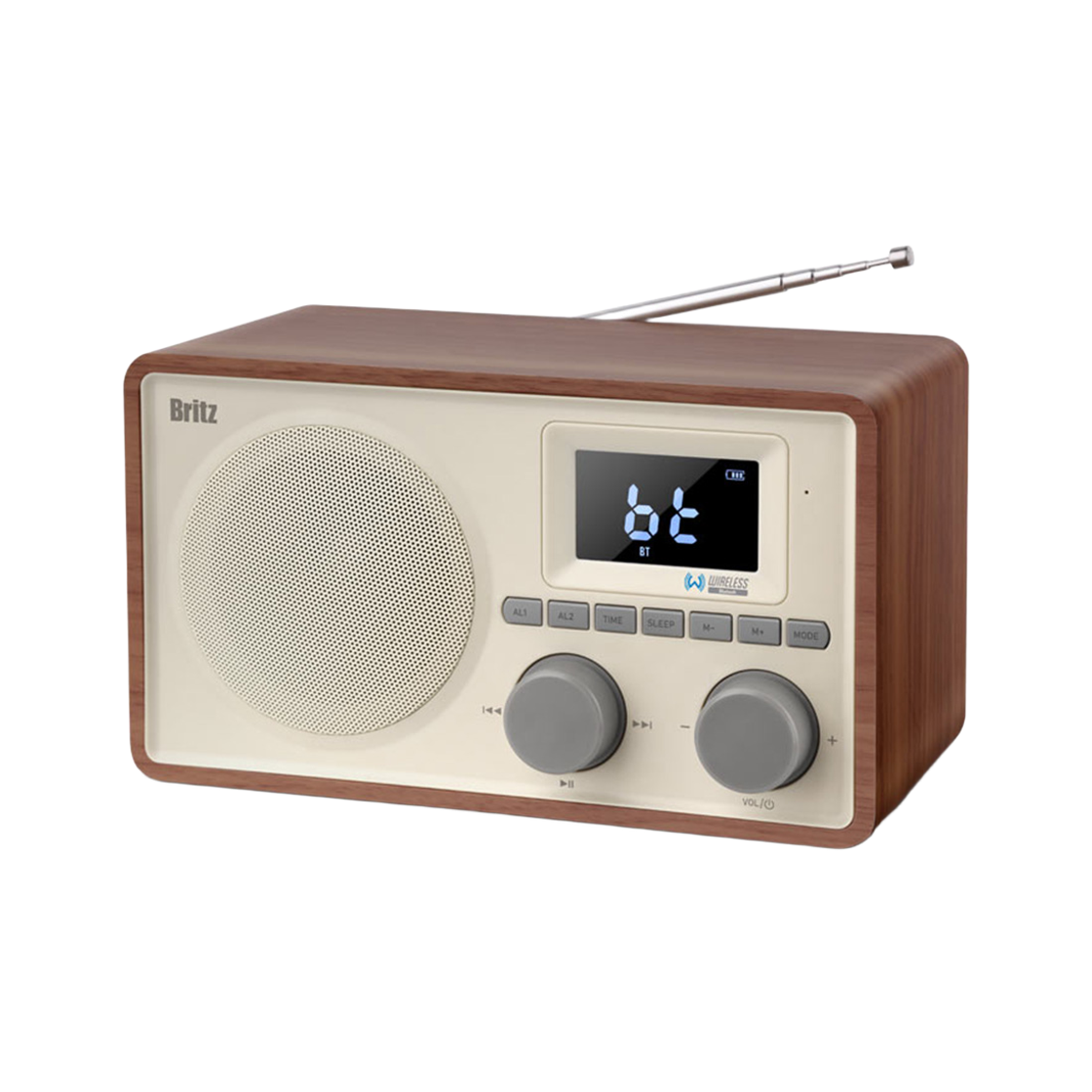 브리츠 BZ-V1 블루투스 올인원 스피커 브라운(Britz  BZ-V1 Bluetooth all-in-one speaker  Brown) - 2