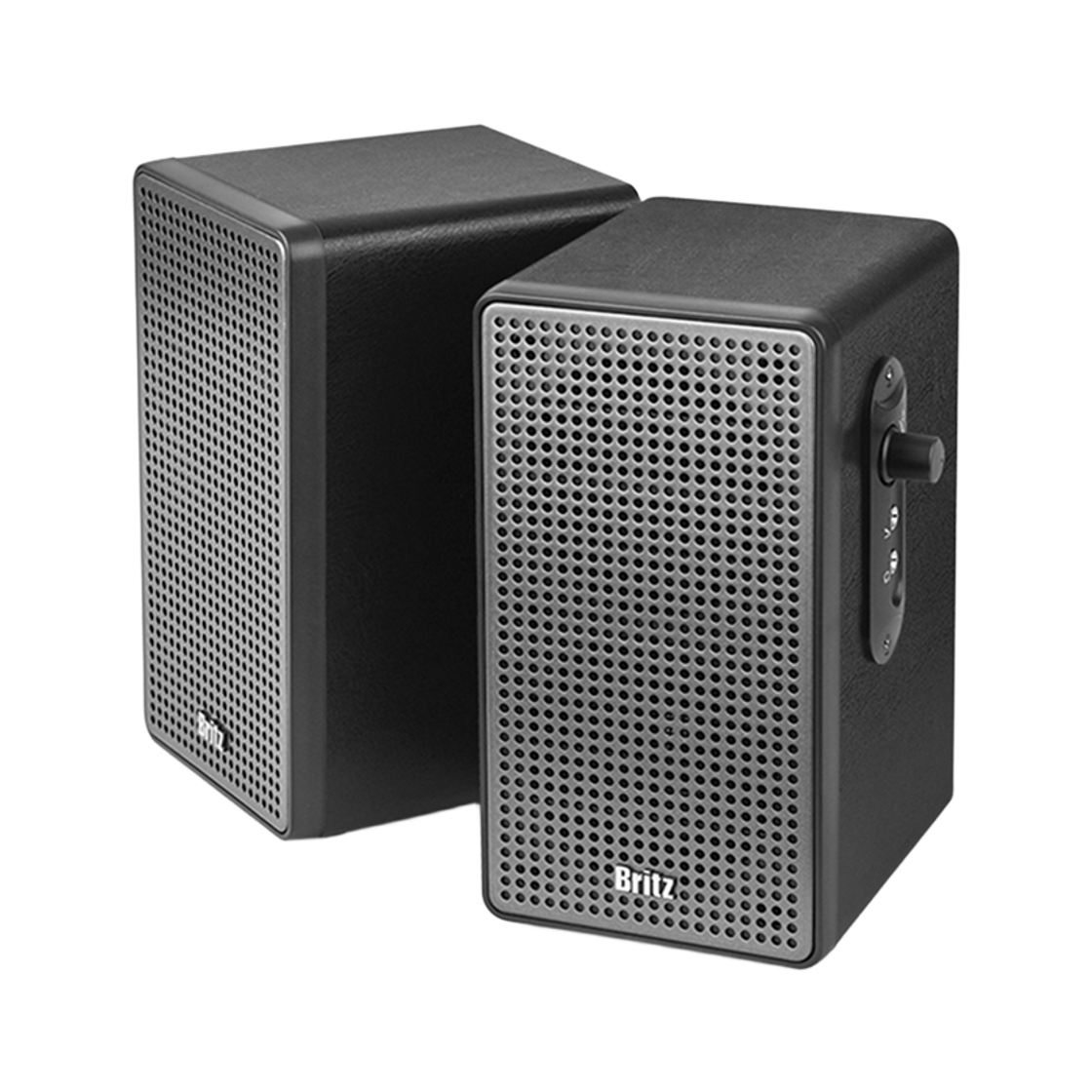 브리츠 BZ-MS2000 2채널 USB 파워데스크 스피커 그레이(Britz  BZ-MS2000  2-channel USB PowerDesk speakers Gray)