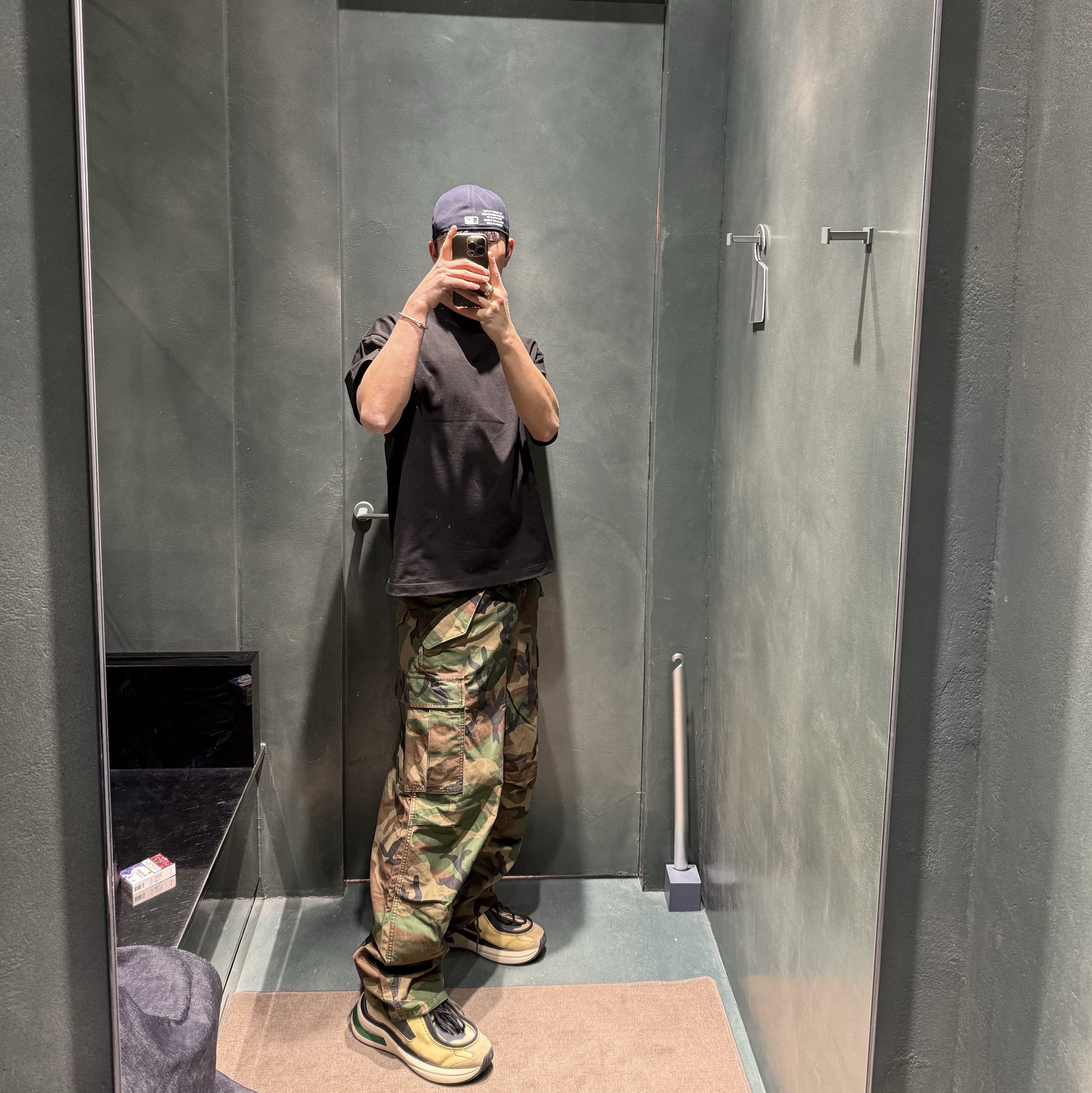 SKYLRK Zip Hoodie Super Blue, Nonnod Double pocket Japanese Denim Mid Blue 착용 스타일 - 6