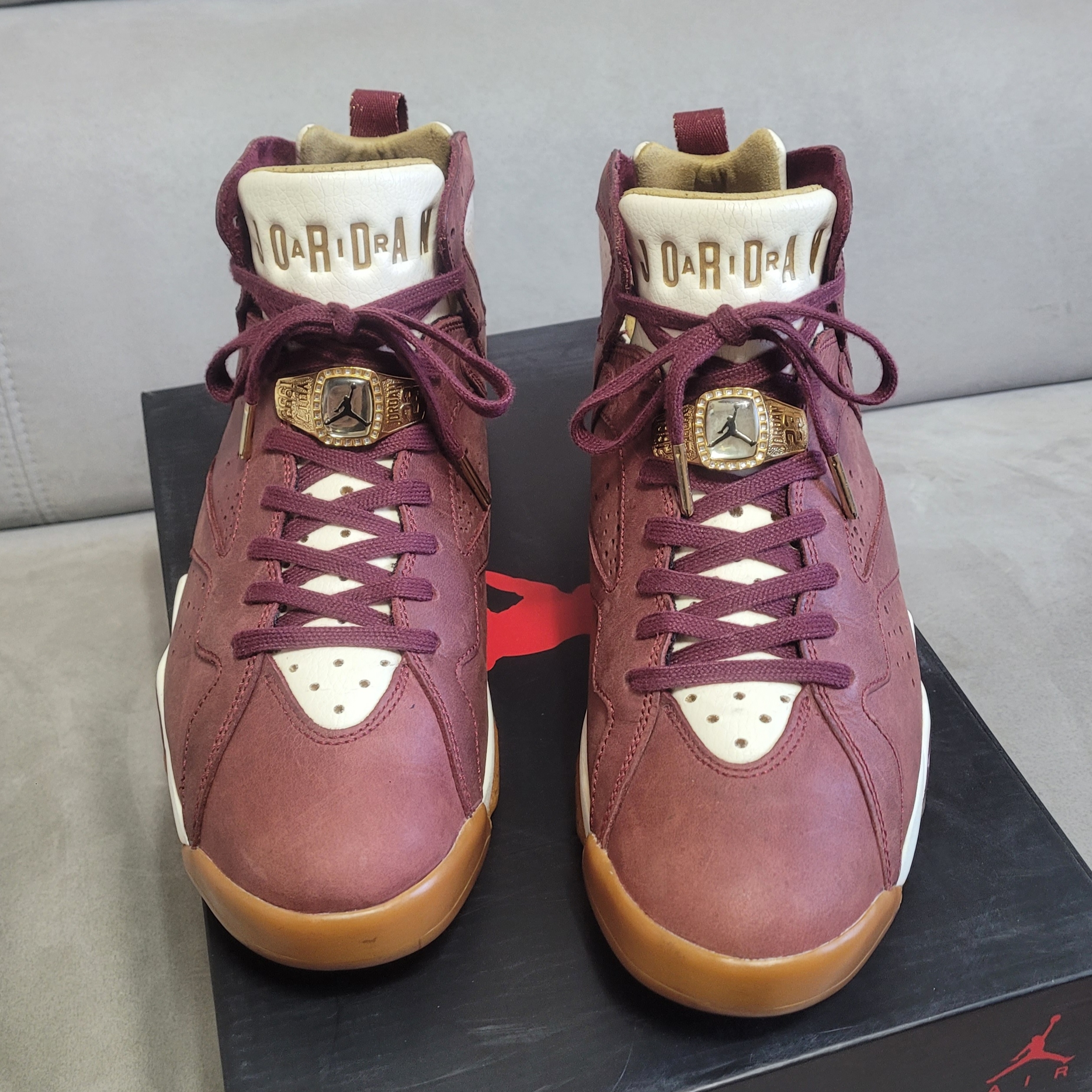 Jordan 7 Retro Championship Pack Cigar 착용 스타일