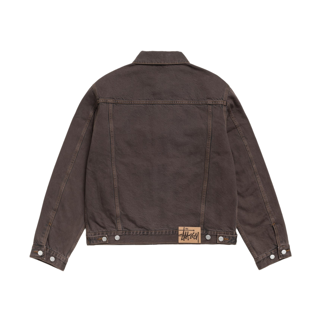스투시 라인드 데님 트러커 자켓 레진 워시 브라운(Stussy Lined Denim Trucker Jacket Resin Wash Brown) - 2