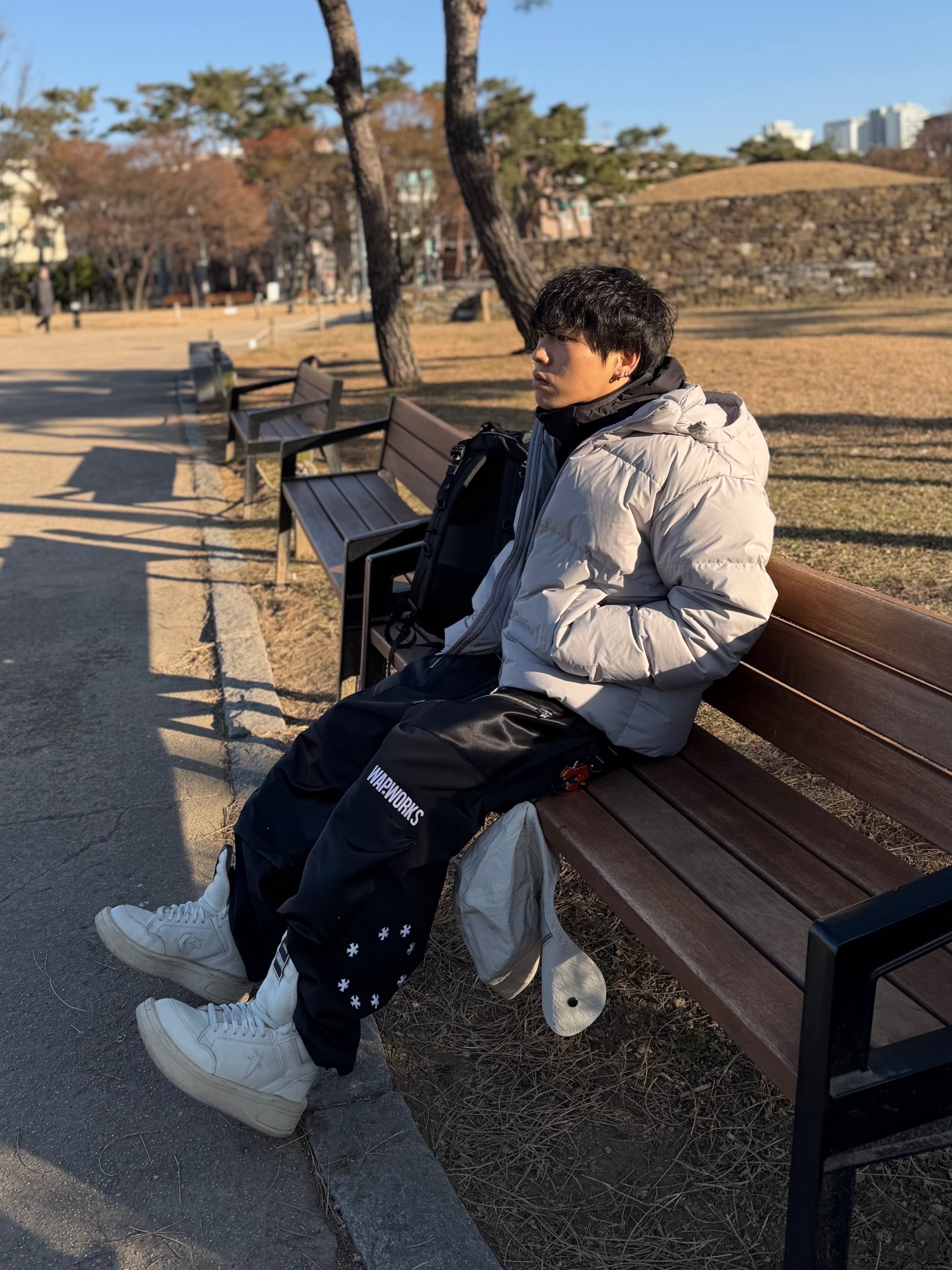 Converse x Drkshdw Turbowpn Egret 착용 스타일 - 3