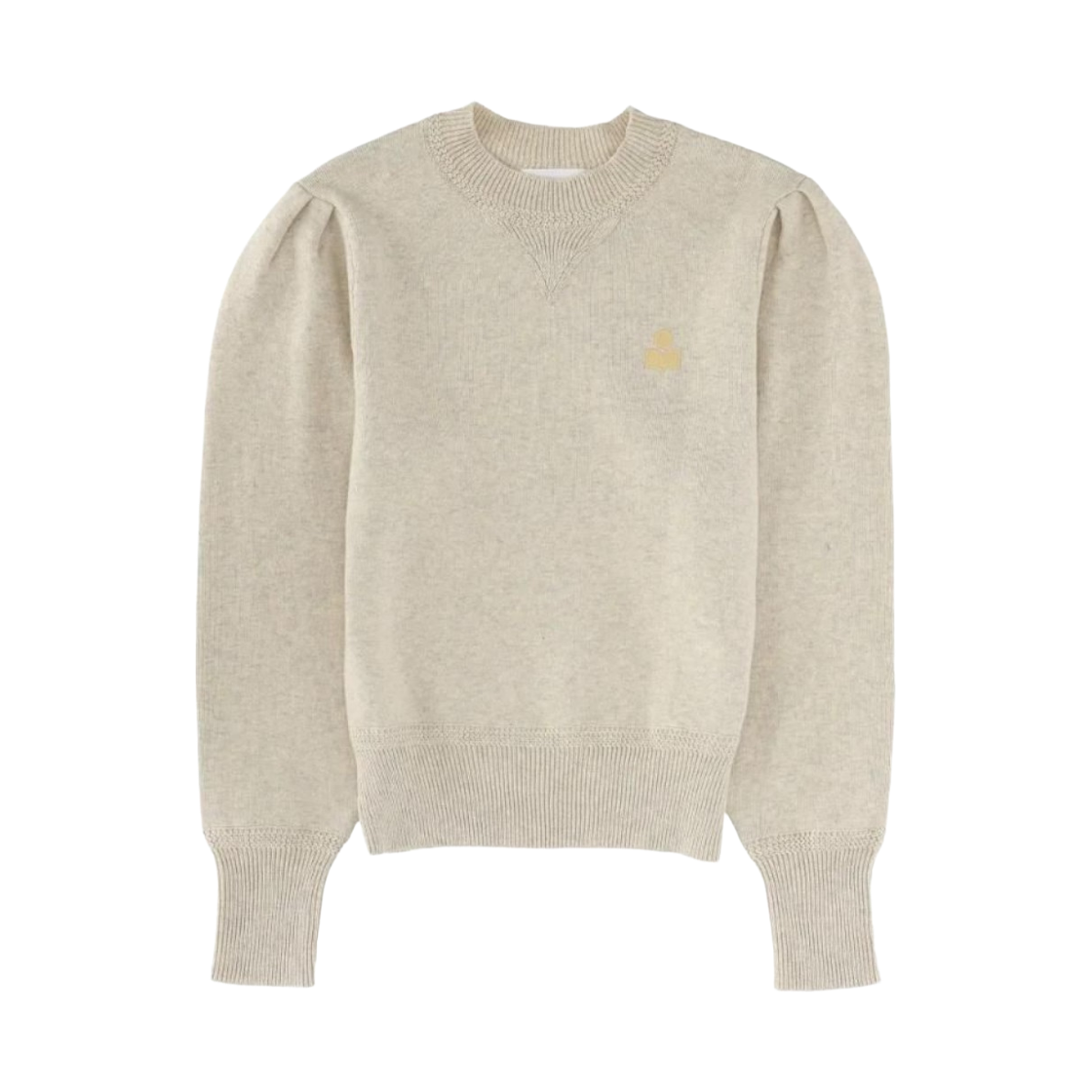 PU0039FA-A3L75E-LGLY (W) Isabel Marant Kelaya Knit Light Grey Light Yellow - 26SS