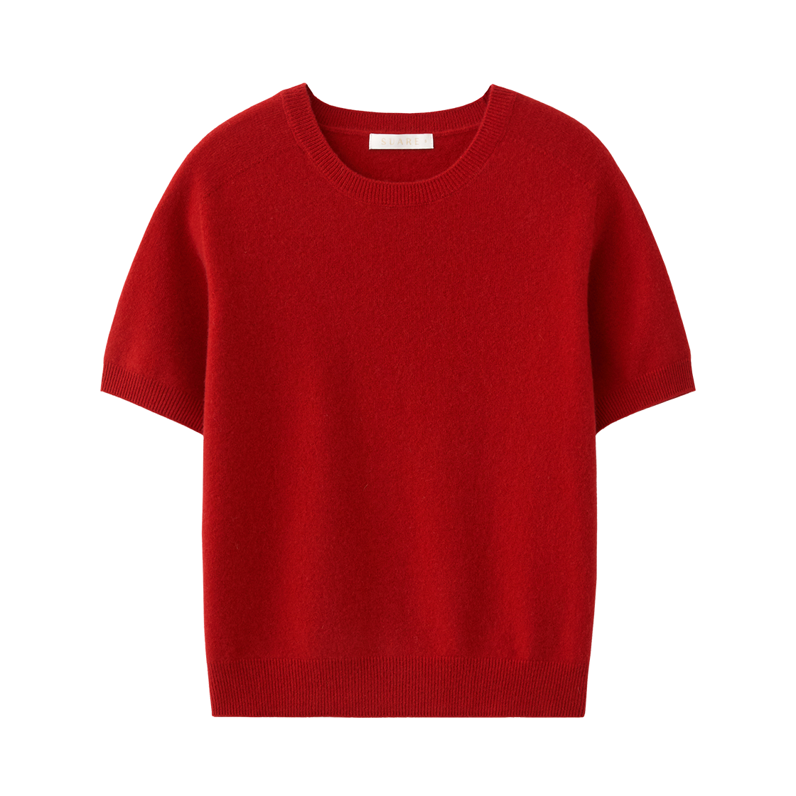(W) 수아레 우먼 캐시10 울90 홀가 하프 니트 레드((W) Suare Woman Cash 10 Wool 90 Whole Garment Half Knit Red) - 1
