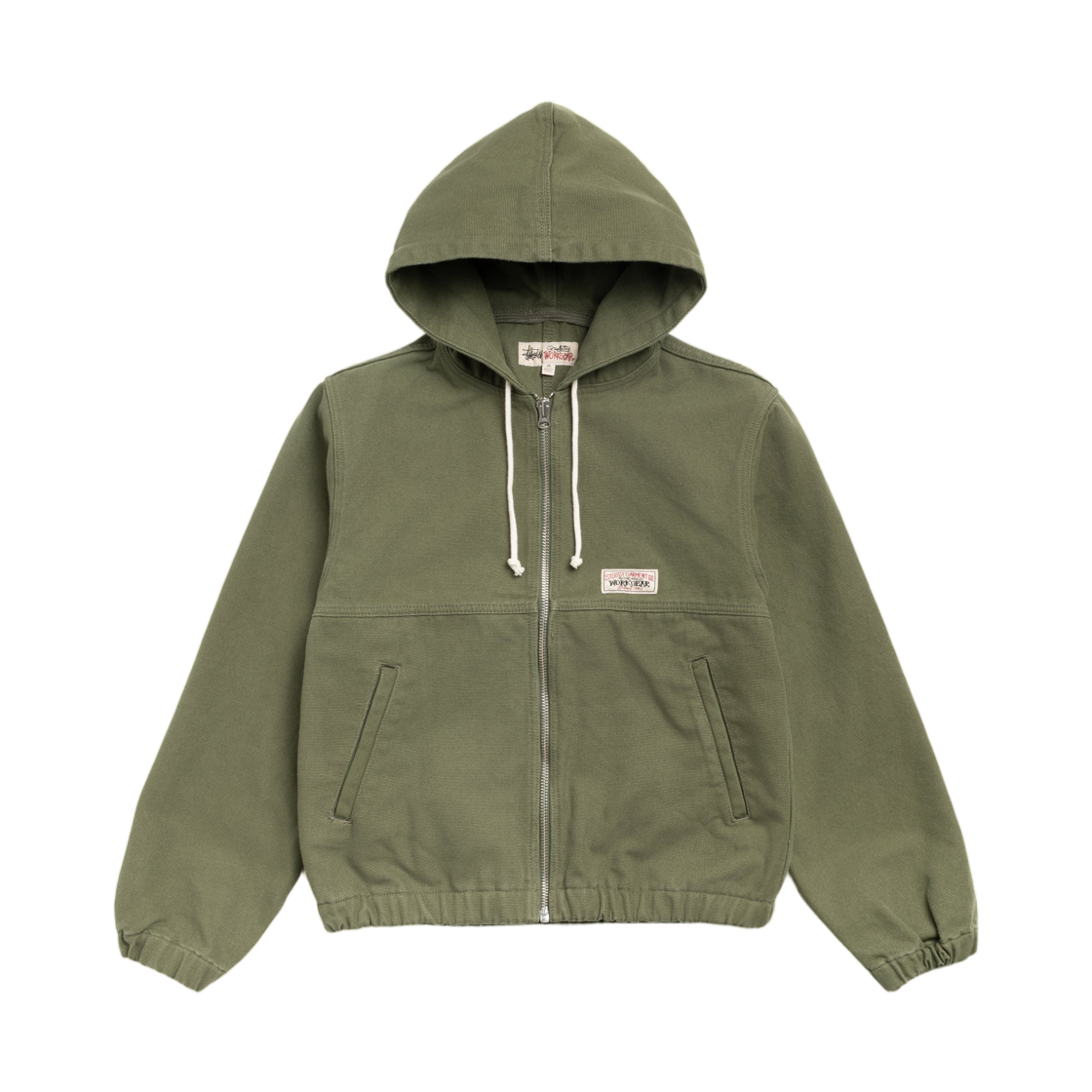 스투시 워크 자켓 언라인드 캔버스 올리브(Stussy Work Jacket Unlined Canvas Olive)