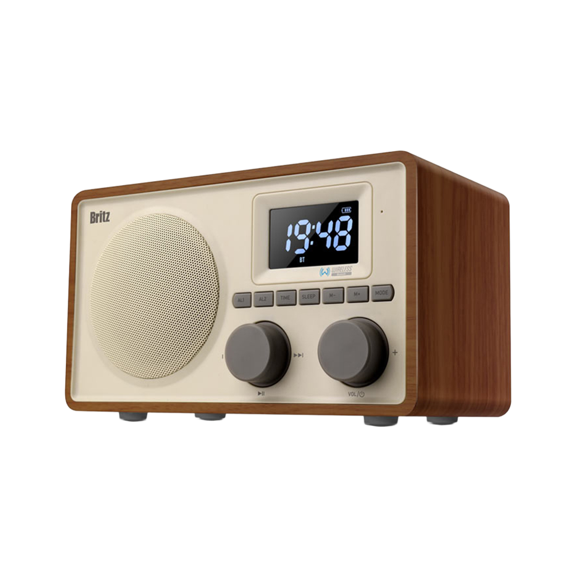 브리츠 BZ-V1 블루투스 올인원 스피커 브라운(Britz  BZ-V1 Bluetooth all-in-one speaker  Brown) - 1