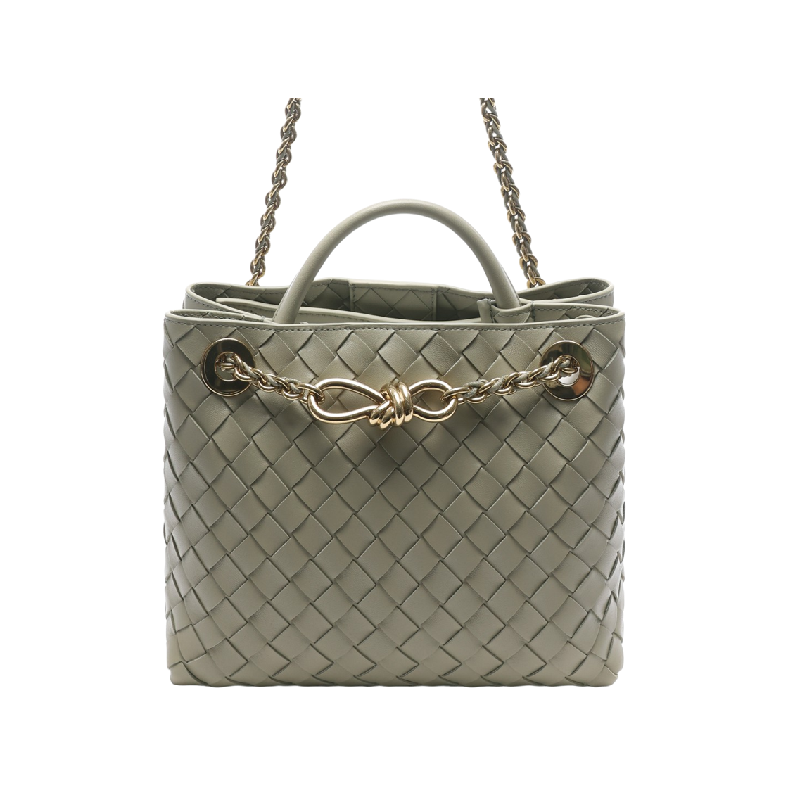 786008 VCPP1 2929 25S [15% 쿠폰] Bottega Veneta Small Chain Andiamo Travertine