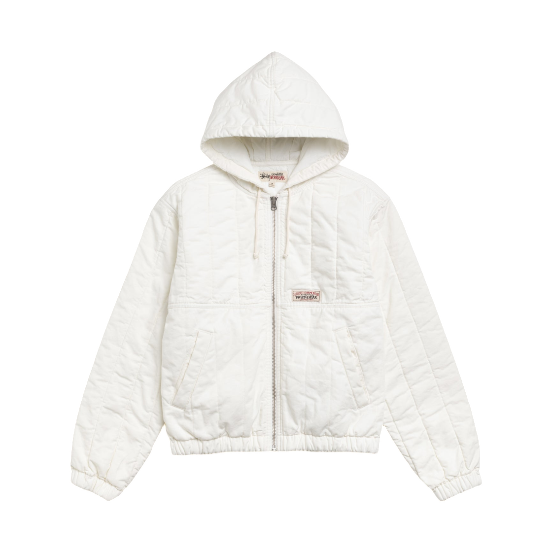 스투시 퀼티드 캔버스 워크 자켓 본(Stussy Quilted Canvas Work Jacket Bone)