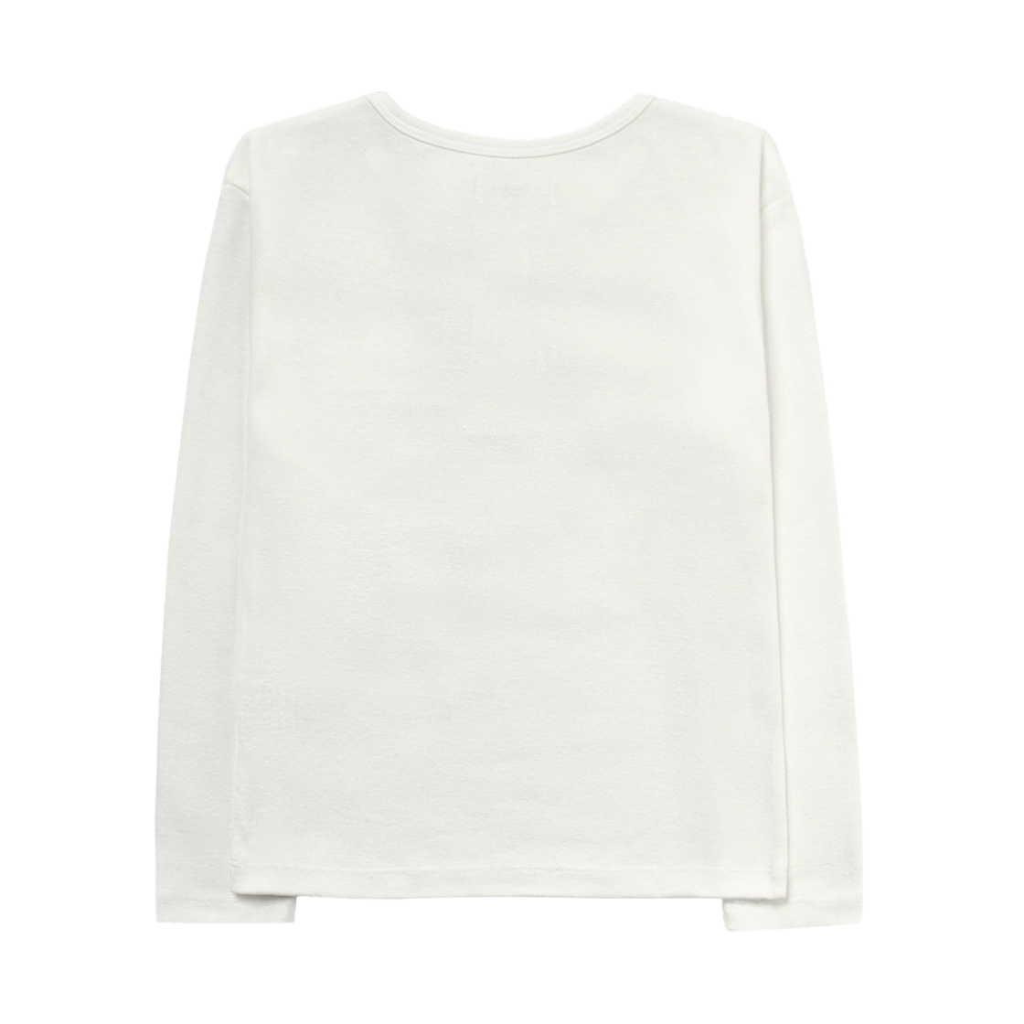 (W) 글로니 3/4 버튼 플라이 티셔츠 화이트((W) Glowny 3/4 Button Fly T-Shirt White) - 2