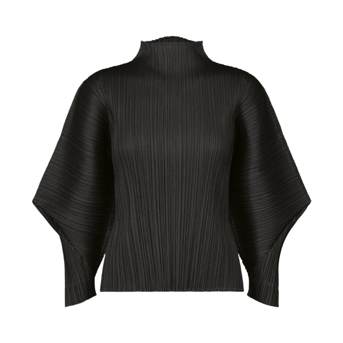 PP66-JK431-15 (W) Pleats Please Issey Miyake Skyline Top Black