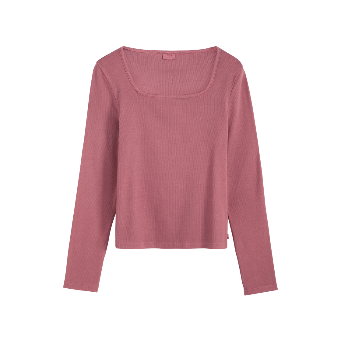 005IO-0008 Levi's Essential Square Neck Long Sleeve Top Red