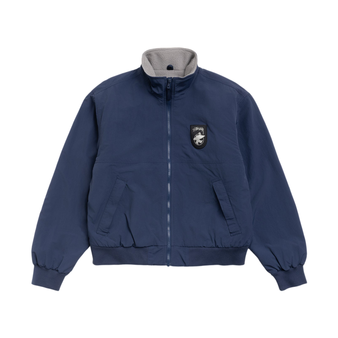 스투시 폴라 플리스 라인드 자켓 네이비(Stussy Polar Fleece Lined Jacket Navy)
