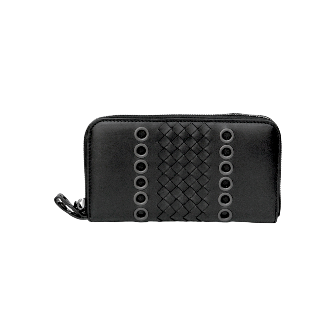 ITMAOL6F5DW7 Bottega Veneta Black Strap Long Wallet C-B49619