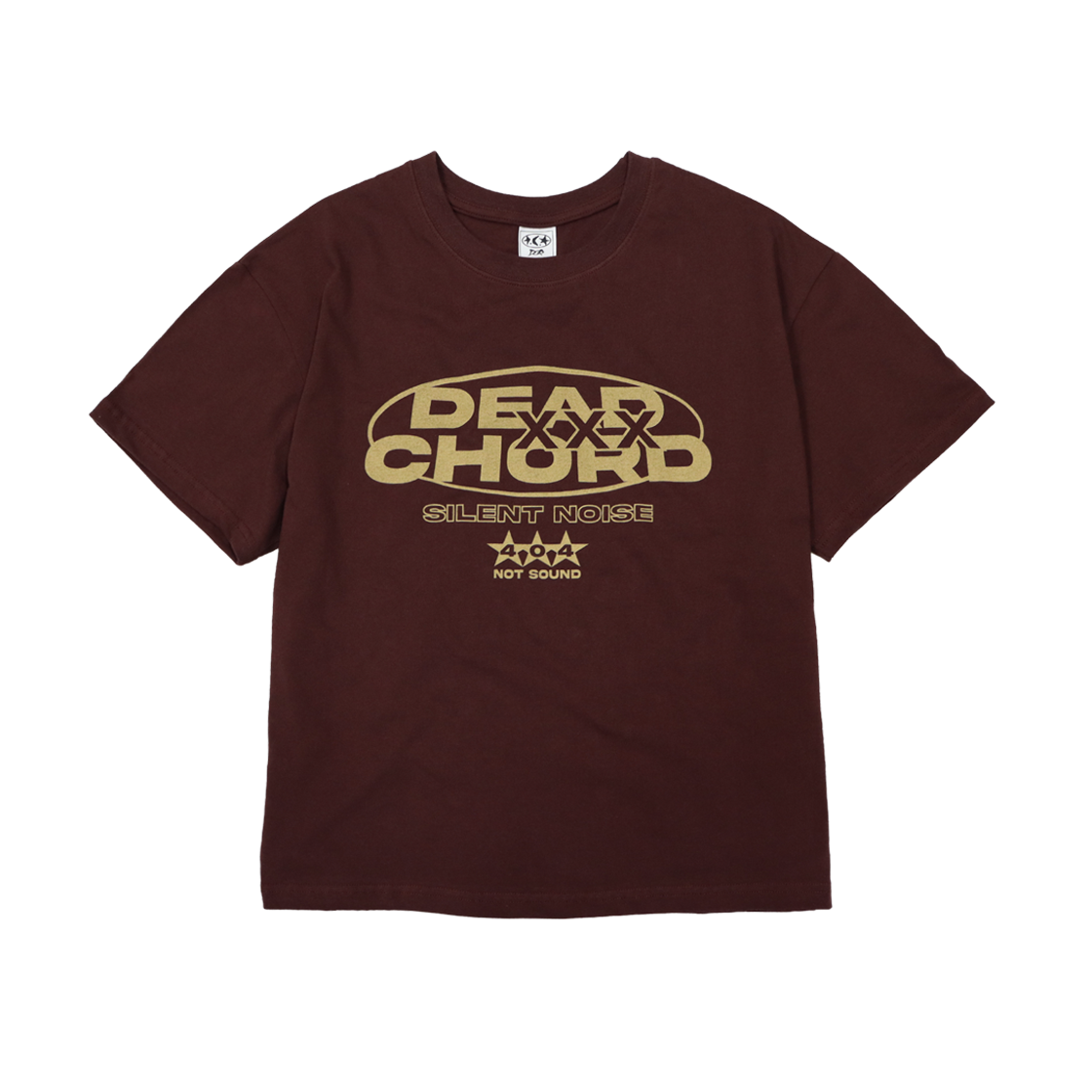 디파이클럽로버스 데드코드 크롭티셔츠 브라운(DEFYCLUBROBBERS Dead chord Crop Tshirts Brown)