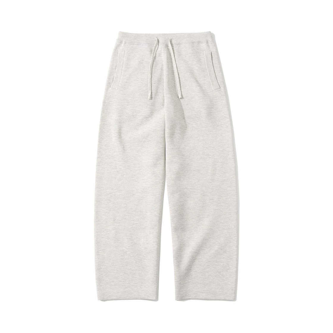 (W) 수아레 우먼 데일리 니티드 스웻 팬츠 오트밀((W) Suare Women Daily Knitted Sweatpants Oatmeal) - 1