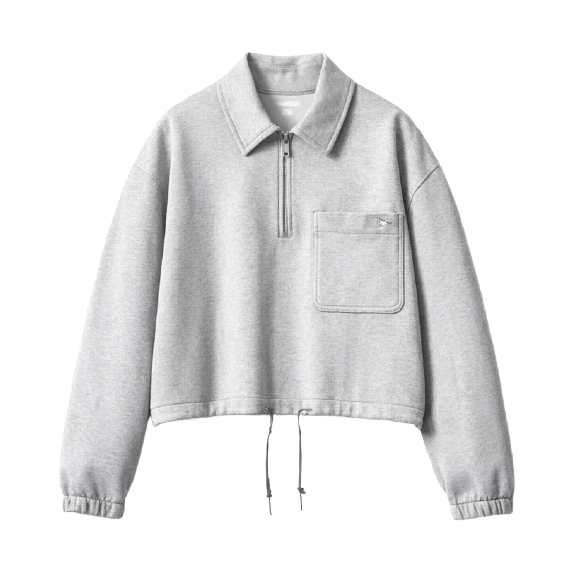 (W) 유니클로 x JW 앤더슨 하프 집 스웨트셔츠 그레이