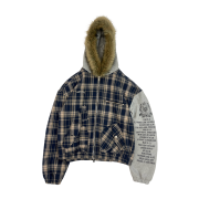 PACOSPLY Virginia Fur Jacket Navy