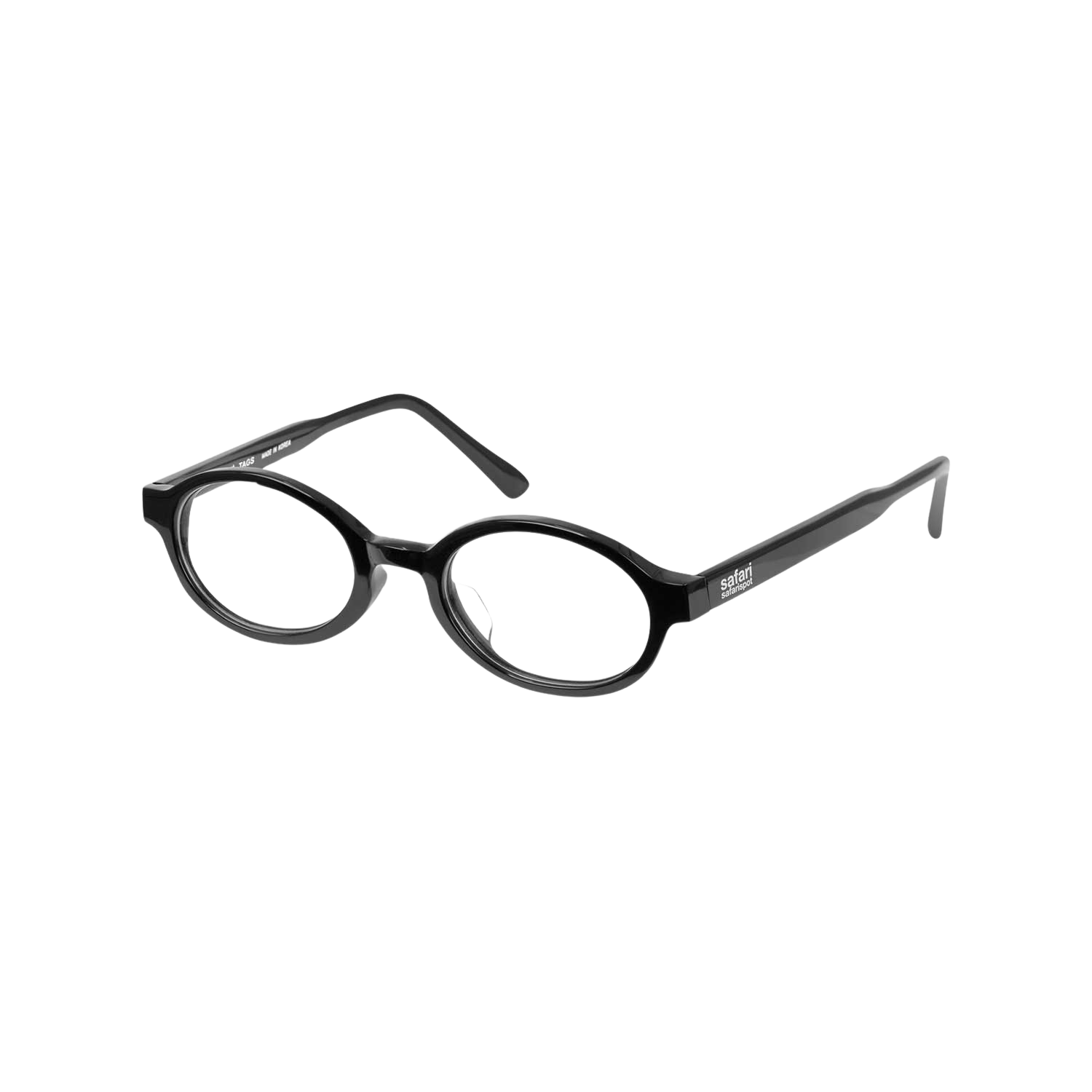 사파리스팟 베이 사파리 오벌 혼 글래시스 블랙(Safarispot Basic Safari Oval Horn Glasses Black)